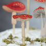 Personalised Toadstool Cake Topper Set, thumbnail 3 of 7