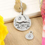 Mummy Gift From Child Floral Pewter Keyring, thumbnail 4 of 6