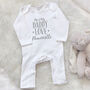 Me And My Daddy Love … Personalised Babygrow, thumbnail 5 of 11