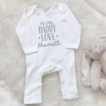 Me And My Daddy Love … Personalised Babygrow, 5 of 11