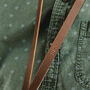 Personalised Leather Lanyard Silver Hardware, thumbnail 3 of 6