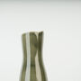 Handmade Stoneware Dark Green Bud Vase For Flowers, thumbnail 2 of 4