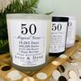 Personalised 50th Magical Years Anniversary Candle, thumbnail 1 of 10