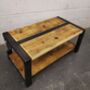Industrial Reclaimed Coffee Table Tv Stand Shelf 661, thumbnail 6 of 7