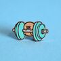 Fitness Potato Enamel Pin | Cute Pin Badges, thumbnail 1 of 7