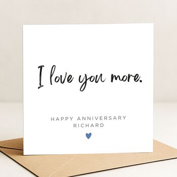 Anniversary Card For My Husband, Personalised Card For Him, 2 of 8