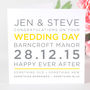 Personalised Typography Wedding Day Card, thumbnail 4 of 11
