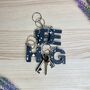 Initial Letter Personalised Keyring Keychain, thumbnail 8 of 8