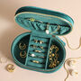 Starry Night Velvet Oval Jewellery Case, thumbnail 6 of 9