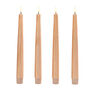 Set Of Four Copper Tru Glow LED Taper Candles, thumbnail 3 of 3