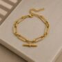 T Bar Link Waterproof Bracelet, thumbnail 1 of 2