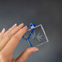 Swallows In Flight Glass Hanging Decoration, thumbnail 1 of 7