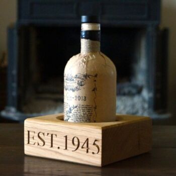 Personalised Wooden Bottle Stand, 3 of 5