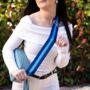 Blue Stripe Bag Strap | Extra Long Crossbody Replacement Bag Strap, thumbnail 1 of 4