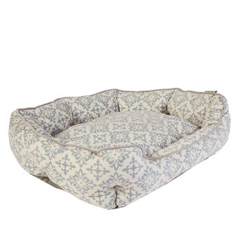 Scalloped Pet Bed Grey Extra Large, 2 of 4