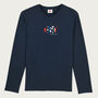 Nought To Sixty Motorsport Navy Long Sleeve Top, thumbnail 1 of 5