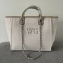 Personalised Stone Large Chain Initial Tote Shoulder Bag, thumbnail 1 of 11