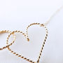 Hearts Linked Twisted 14k Gold Filled Necklace, thumbnail 3 of 5
