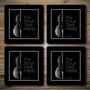 Personalised Bar Runner And Coasters Bass Note, thumbnail 3 of 7