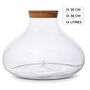 Large Glass Jar With Cork Lid Terrarium H: 26 Cm, thumbnail 4 of 5