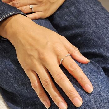 Open Cuff Diamond Ring, 3 of 8