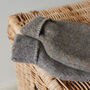 Recycled Wool Hot Water Bottle Blanket Stitched Detail, thumbnail 10 of 11