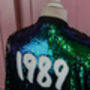 1989 Green Sparkly Sequin Jacket, thumbnail 3 of 6