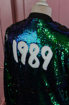 1989 Green Sparkly Sequin Jacket, 3 of 6