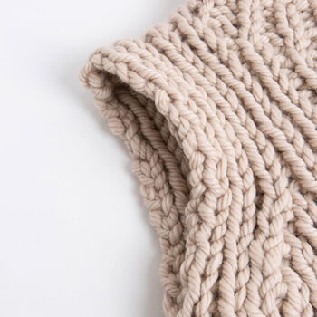 Ribbed Sweater Vest Easy Knitting Kit, 4 of 10