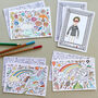 Kids Colouring Postcards Mix Theme Pack, thumbnail 2 of 7