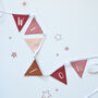 Personalised Ruby And Neutral Boho Bunting, thumbnail 3 of 6
