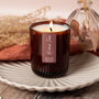 Black Velvet Scented Soy Amber Glass Candle, thumbnail 1 of 10