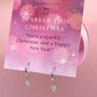 Sterling Silver Star Hoops Christmas Gift Earrings, thumbnail 2 of 5