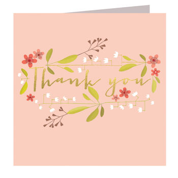 Gold Foiled Thank You Card, 2 of 5