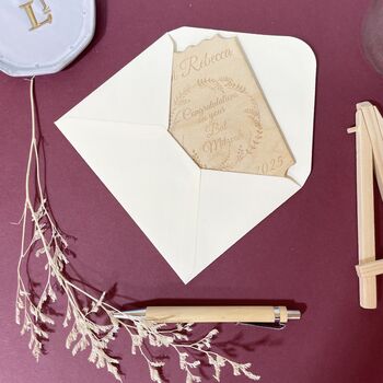 Personalised Bat Mitzvah Wooden Keepsake Gift, 4 of 8