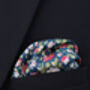 Wedding 100% Cotton Floral Print Tie In Dark Green, thumbnail 5 of 8