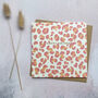 Leopard Print Birthday Card Pink And Peach, thumbnail 1 of 4