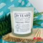 Personalised 20th Anniversary China Meaning Candle, thumbnail 3 of 11