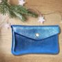 Real Leather Stunning Purse Gold Metallic Christmas Gift, thumbnail 6 of 8