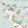 Dinosaur World Map Print, thumbnail 5 of 7