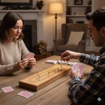 Personalised Solid Wood Cribbage Board Set, 9 of 11