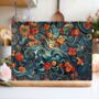 Floral Whirls Textured Glass Chopping Board, thumbnail 2 of 8