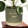 Personalised Grandparents Indoor Plant Pot, thumbnail 4 of 9