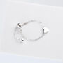 Sterling Silver Heart Charm Adjustable Chain Ring, thumbnail 1 of 5