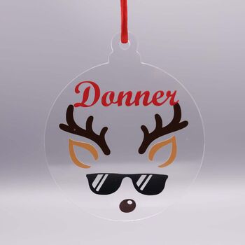 Personalised Christmas Tree Disc Bauble, Various Styles, 5 of 10