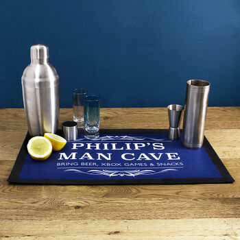 Personalised Man Cave Bar Mat, 7 of 12