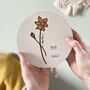 Personalised Birth Flower Musical Wall Hanging, thumbnail 5 of 9