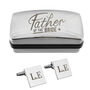 Personalised Father Of The Bride Wedding Cufflinks And Box Set, thumbnail 3 of 3