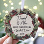 Wooden New Home Wreath Christmas Tree Decoration, thumbnail 7 of 9