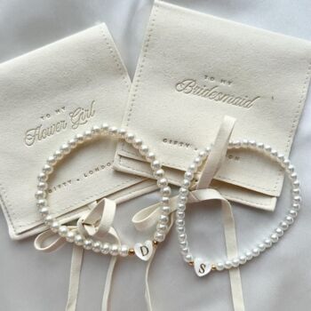 Personalised Bridesmaid Bracelet In Pouch, 4 of 4